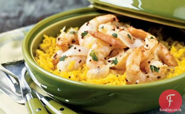 Cocco Gamberetti e riso Pilaf