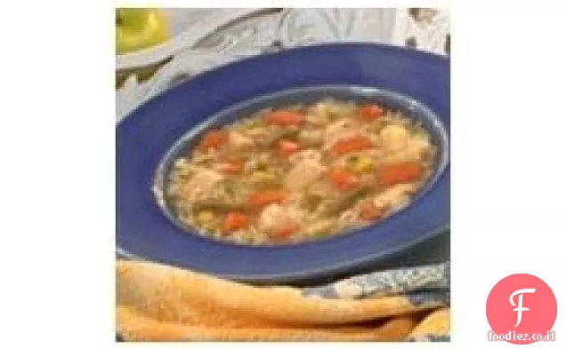 Zuppa di verdure di pollo di campagna