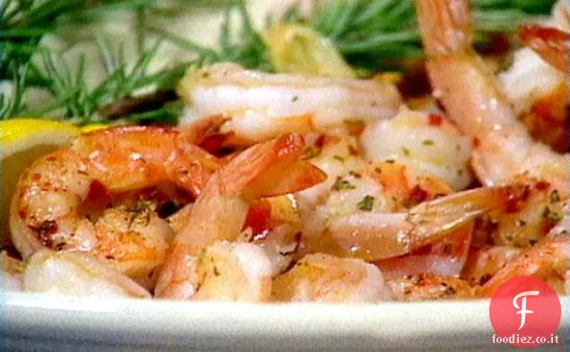 Aglio piccante Rosmarino Gamberetti