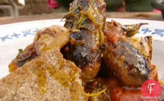 Dolce pomodoro ciliegia e salsiccia Cuocere