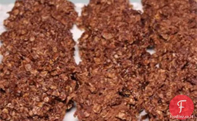 Biscotti al cocco al cioccolato senza cottura