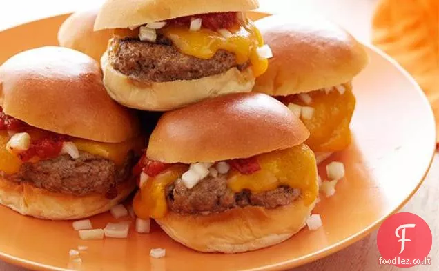 Texas Hold-XT Mini hamburger di manzo Chipotle con ketchup di aglio arrosto al fuoco caldo