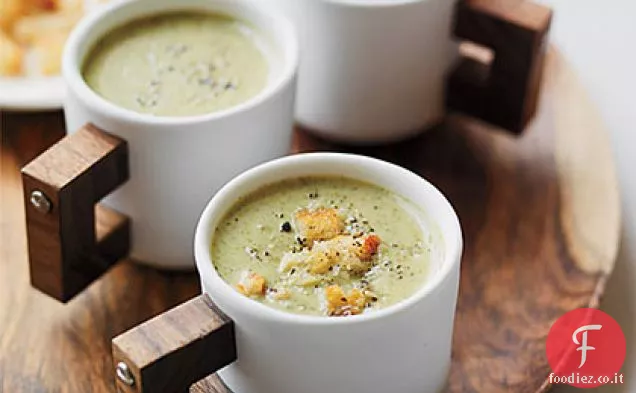 Zuppa cremosa di broccoli arrostiti