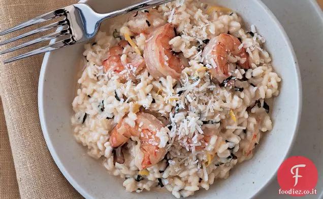 Risotto di gamberi e Caprini