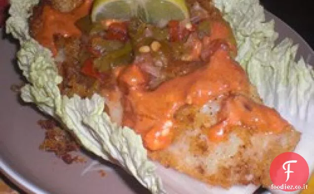 Pesce Taco Cavolo avvolge