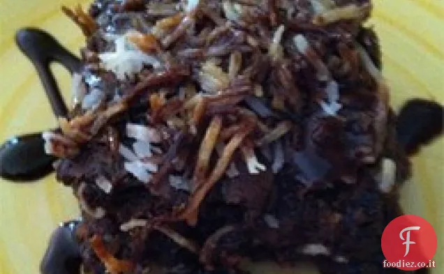 Brownies al caramello e cocco