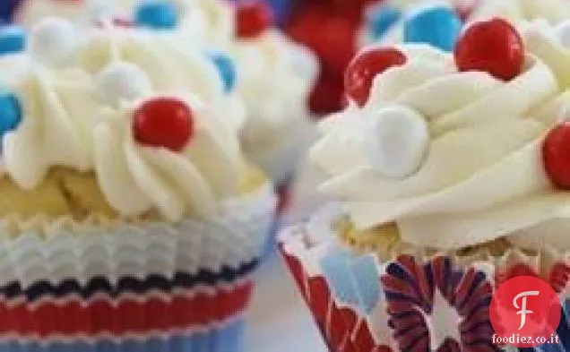 Cupcakes alla banana e vaniglia con glassa al burro