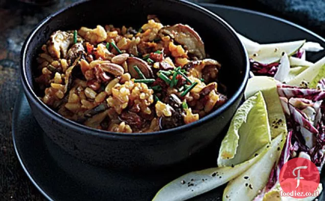 Risotto Shiitake alla Zucca con Pancetta e Pinoli