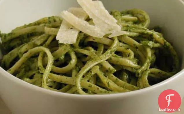 Pasta con Basilico, Rucola e Pesto di Noci