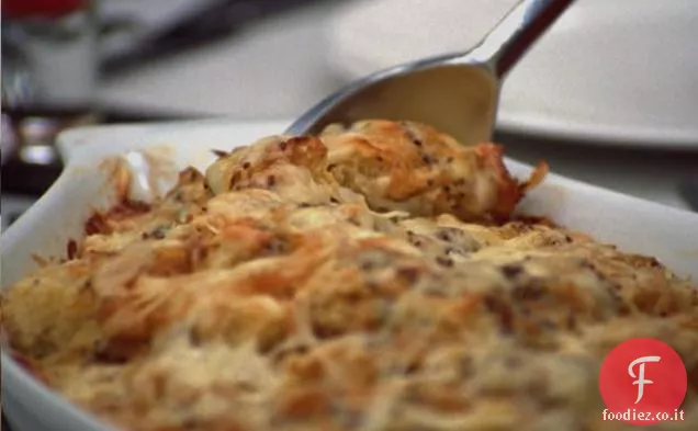 Budino di pane alla cipolla francese