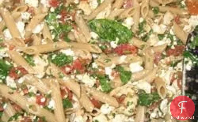Mostaccioli con Spinaci e Feta