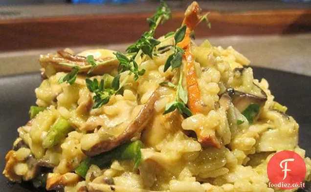 Risotto di Funghi selvatici e Scape