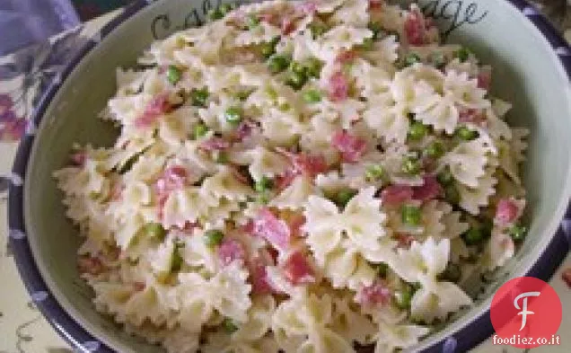 Pasta con Salumi e Piselli