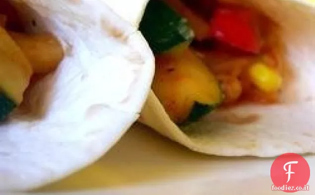 Fajitas vegetali colorati