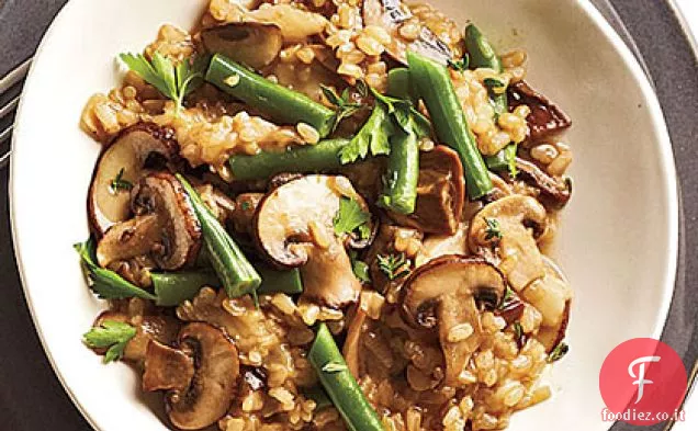 Risotto di riso integrale ai funghi