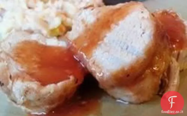 Arrosto di lombo di maiale al forno in acero