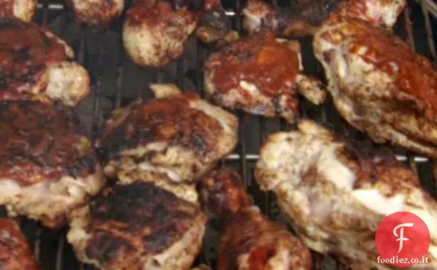 Bourbon BBQ pollo con sedici spezie strofinare