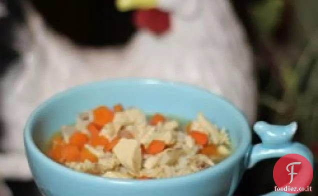 Semplicemente deliziosa zuppa di pollo e riso