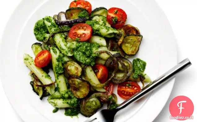 Pasta Primavera con Pesto di Rucola