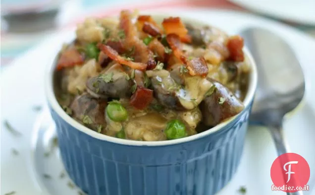 Risotto alla pancetta e funghi