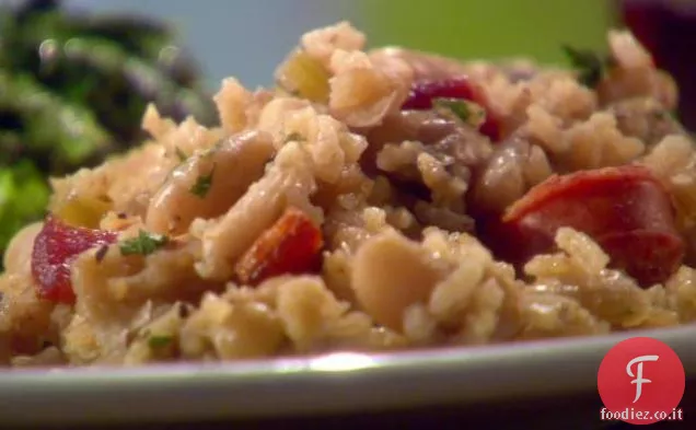 Hoppin ' Jason: Cannellini e Riso con Salsiccia di Andouille