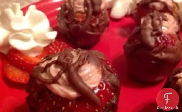 Cheesecake-Fragole ripiene