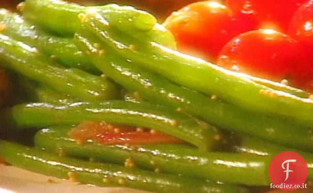 Fagiolini con Cipolla Rossa e Vinaigrette di Senape