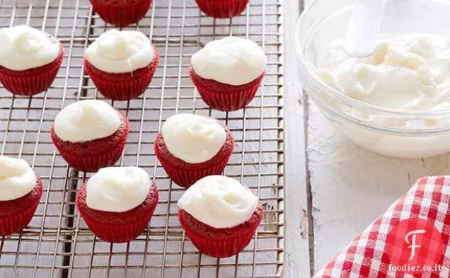 Mini Cupcakes di velluto rosso