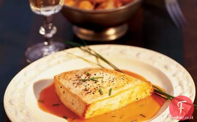 Pesce spada pepato con salsa Cardamomo-Carota