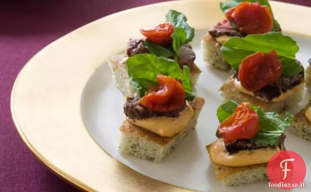 Filetto di manzo alla griglia su focaccia Toast