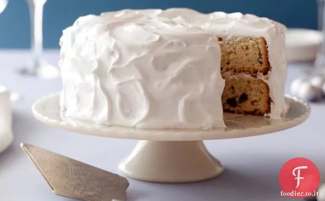 Semplice torta di compleanno con glassa Marshmallow