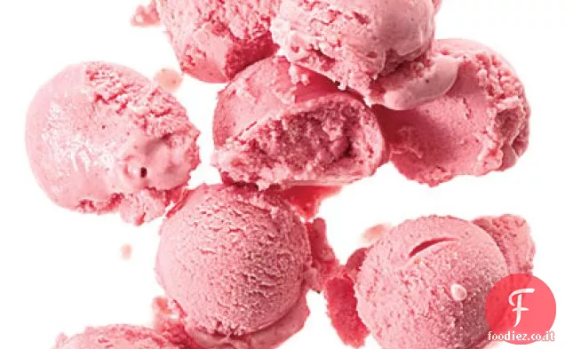 Sorbetto di latticello alla fragola