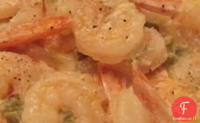 Gamberetti piccanti in salsa di panna