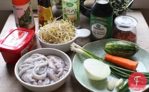 Bap Storia: Polipo piccante sul riso (Nakji Dup Bap)