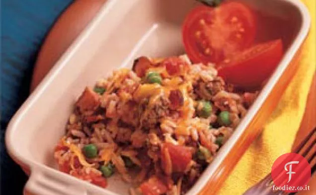 Riso spagnolo caldo fumoso