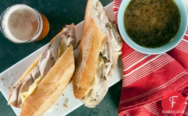 Salsa arrosto di tacchino con gruyere fuso