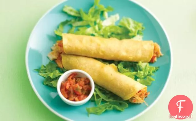 Taquitos di pollo che esplode