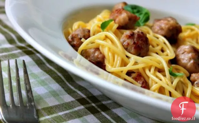 Salsiccia semplice alla Carbonara