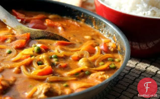 Curry facile di pollo e verdure