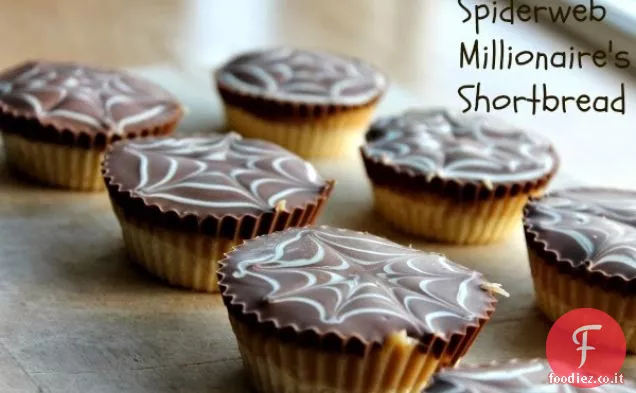 Shortbread di Spiderweb Millionaire per Halloween