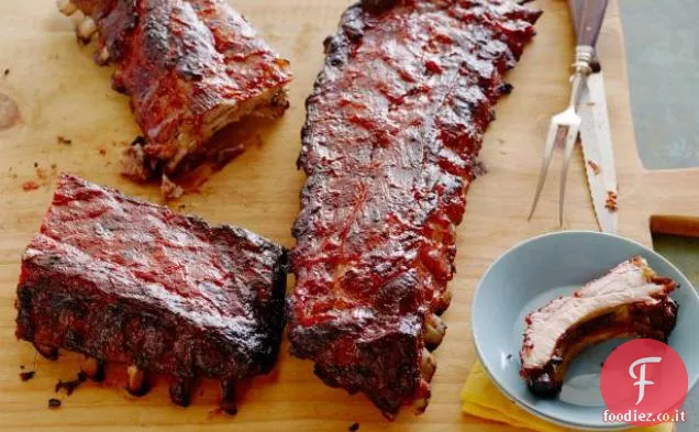 Costine di maiale alla brace