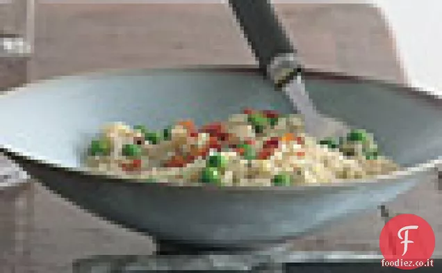 Risotto ai piselli e pancetta