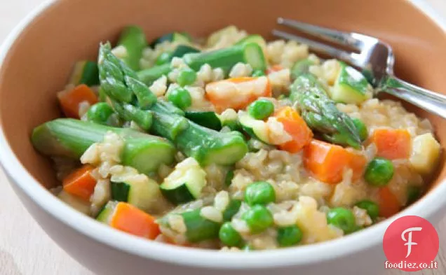 Riso integrale Risotto alle verdure primaverili