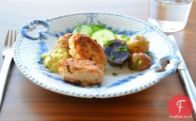 Torte di pesce (danese Fiske Frikadeller)