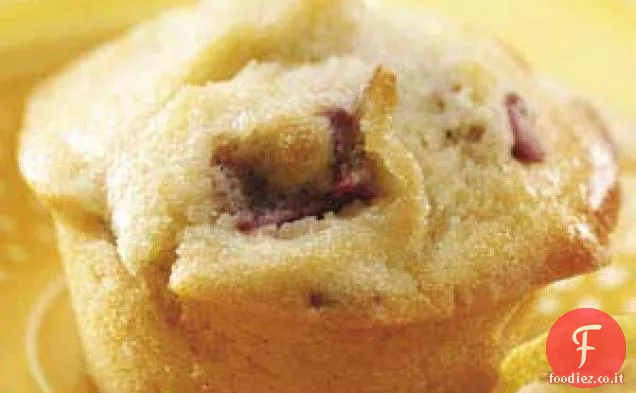 Muffin al limone al rabarbaro