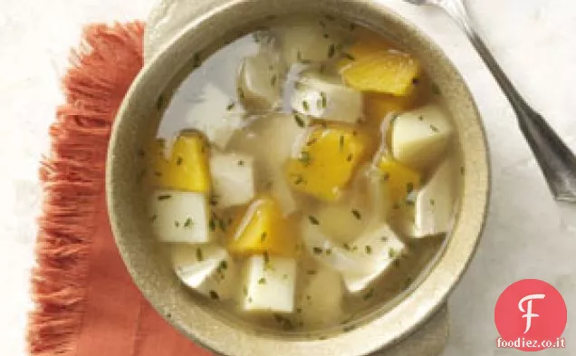 Zuppa di tacchino al burro