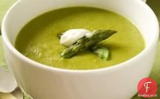Crema leggera di zuppa di asparagi