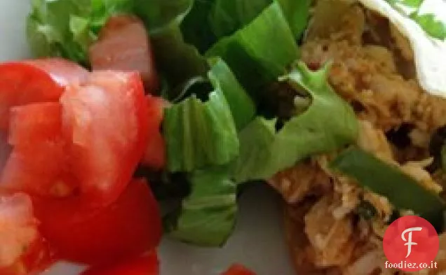 Facile riempimento di taco di pollo
