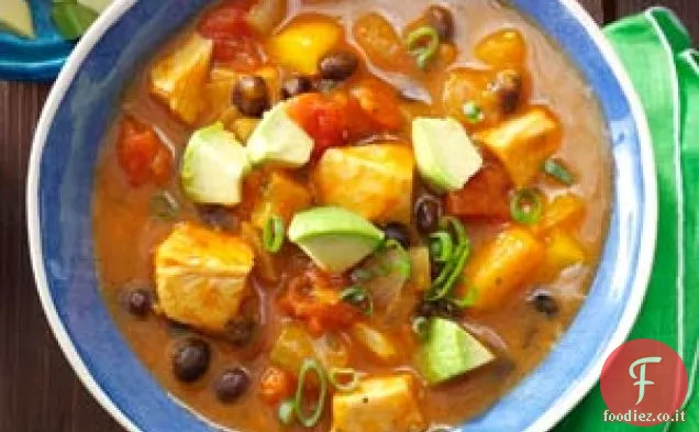 Peperoncino di zucca di fagioli neri