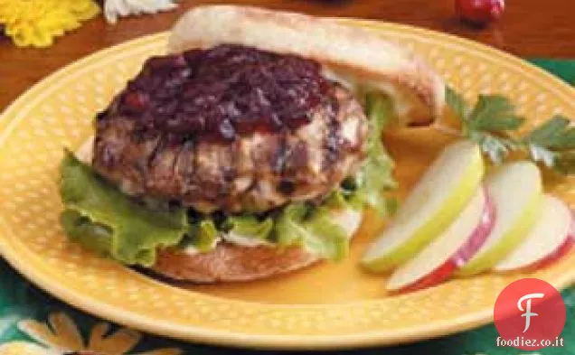 Hamburger di tacchino al mirtillo